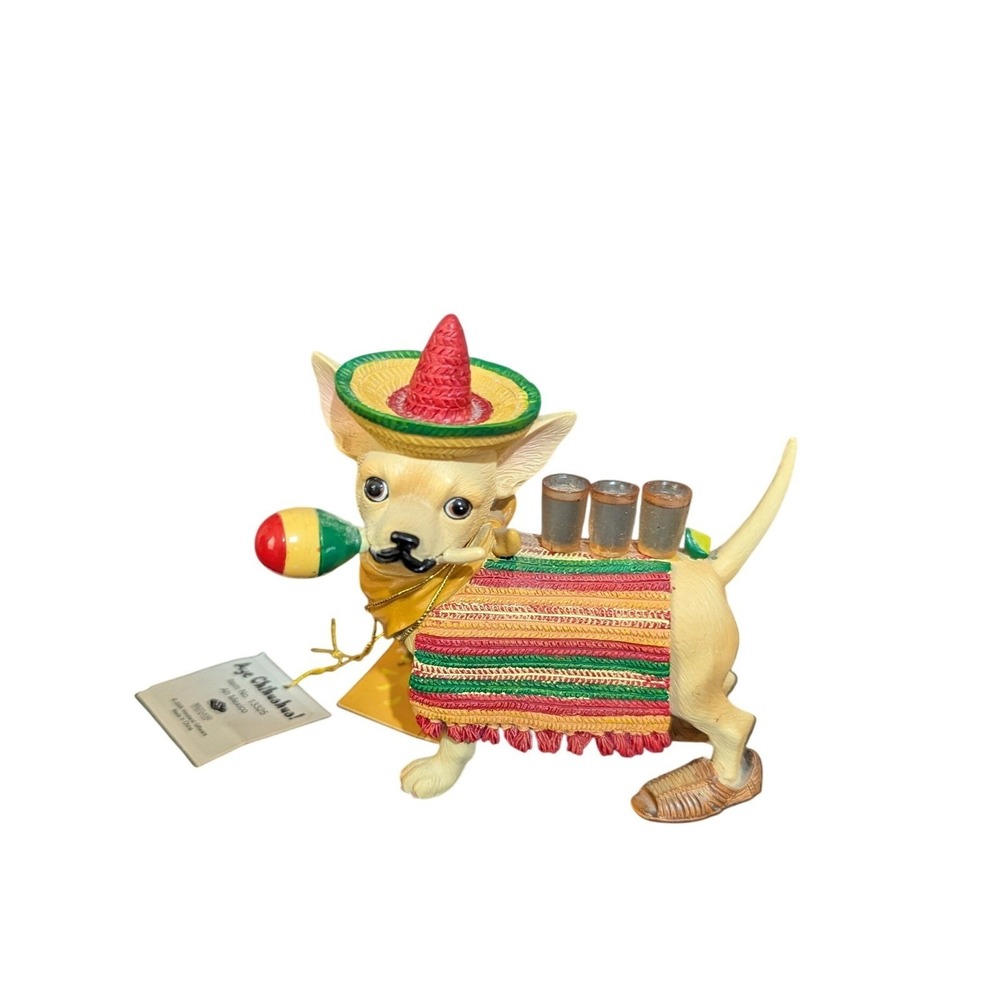 Westland Giftware Aye Chihuahua Ah Mexico Figurine 13325 Dog Sombrero 2008